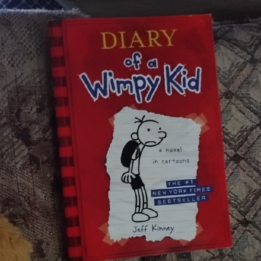 Diary of a Wimpy Kid by Jeff Kinney Softcover Book#1, Good-Shape, 2007.